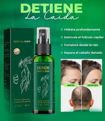 OUHOE Spray Capilar Orgánico — Combate la Caída y Estimula el Crecimiento